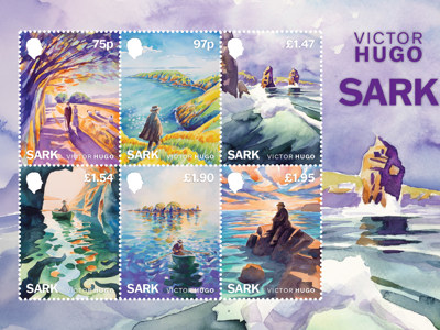 Sark Celebrates the Release of New Victor Hugo Commemorative Stamps